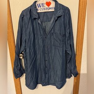 Velvet Heart Blue Denim tunic Top